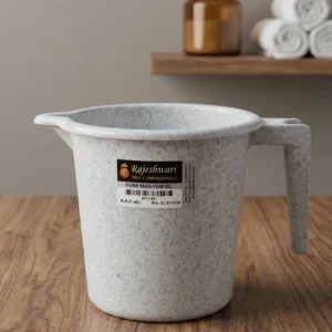Plastic Mug 1000ml – Unbreakable Grey Speckled