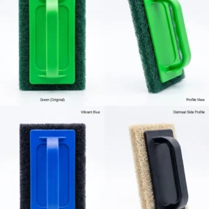 Scrubbing Brush Set with Handle – Multi-Color